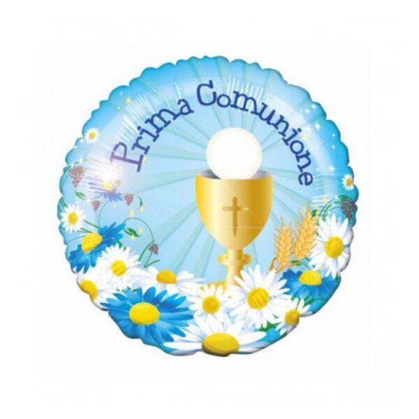 🟠 round prima comunione azzurro - mini shape
