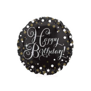 🟠 round happy birthday coriandoli - mini shape