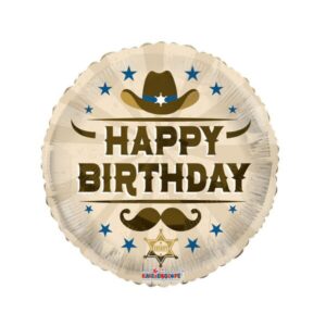 ⚪ round happy birthday