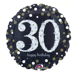 ⚪ round happy birthday coriandoli 30