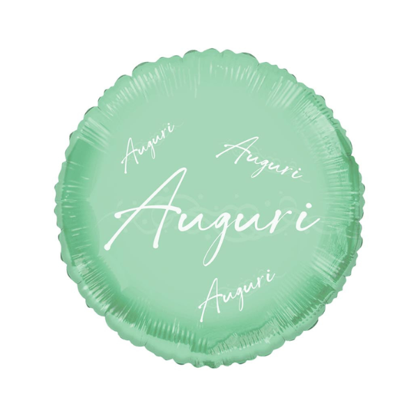 ⚪ round auguri verde
