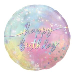 ⚪ round happy birthday stelle
