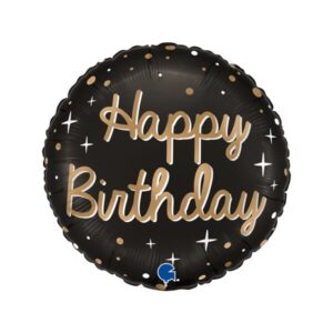 ⚪ round happy birthday