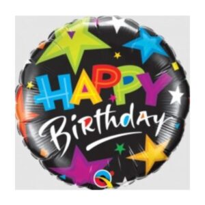 ⚪ round happy birthday stelle