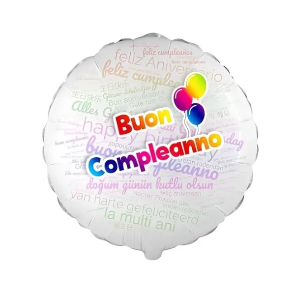 ⚪ round buon compleanno