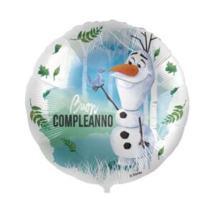 ⚪ frozen round buon compleanno - olaf