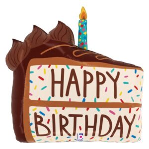 🟡 fetta di torta happy birthday