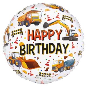 ⚪ round happy birthday veicoli