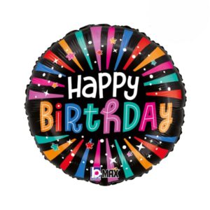 ⚪ round happy birthday stelle