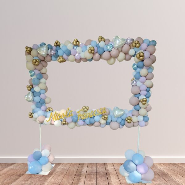 Cornice di palloncini matrimonio