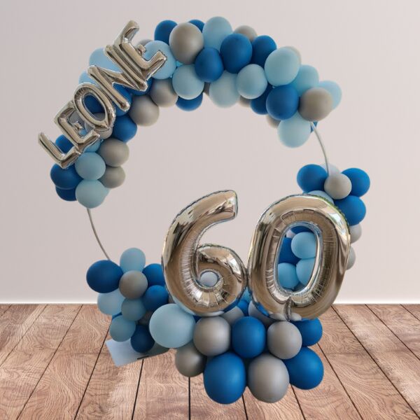 Cerchio con palloncini compleanno 60