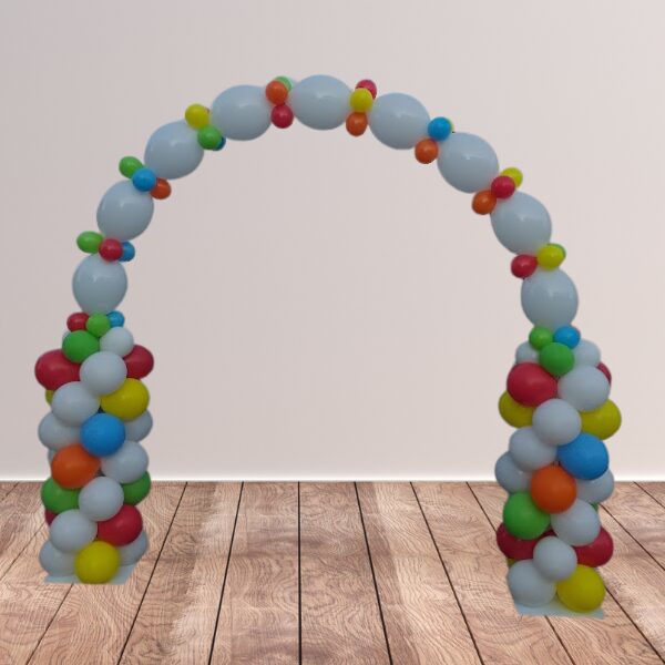 Arco di palloncini con struttura e colonnine