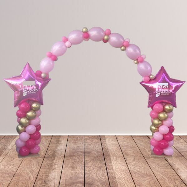 Arco di palloncini con struttura e colonnine