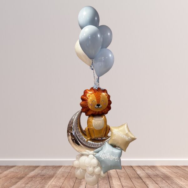 Composizione con leone, luna e stelle