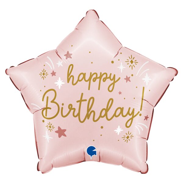 ⚪ stella happy birthday stelle rosa