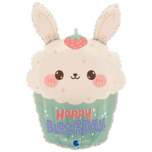 🟢 cupcake happy birthday coniglietto