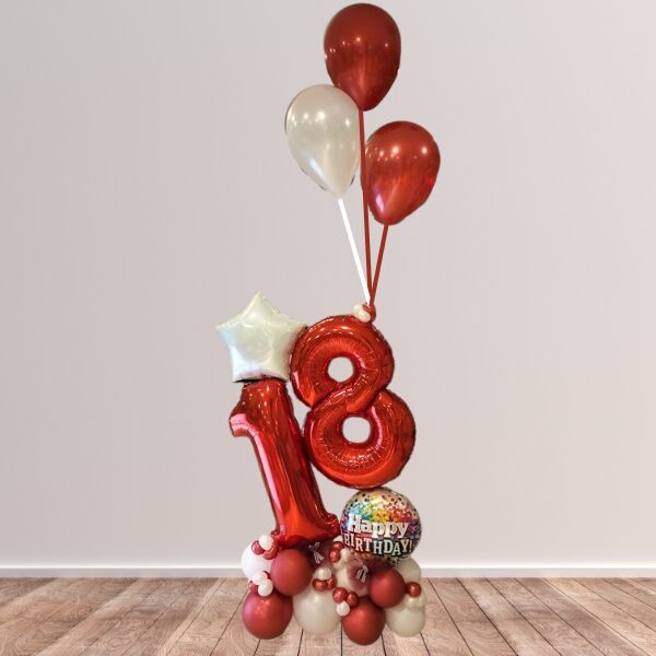 Composizione da terra diciottesimo rossa