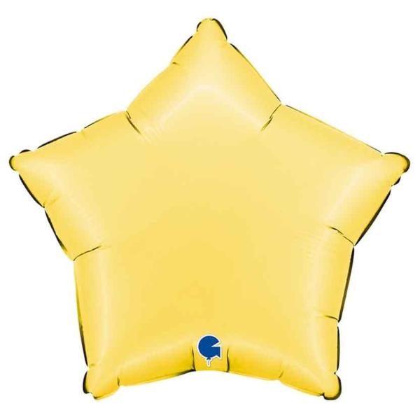 ⚪ stella giallo banana satinata