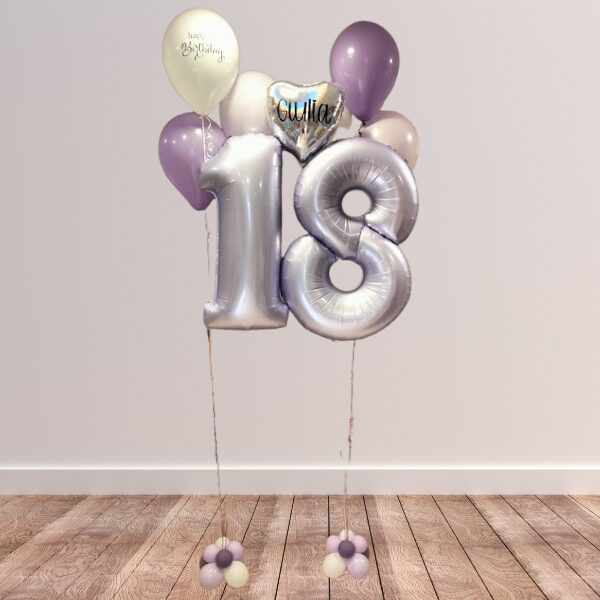 Composizione diciottesimo volante lilla