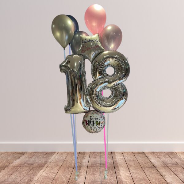 Composizione diciottesimo volante due festeggiati