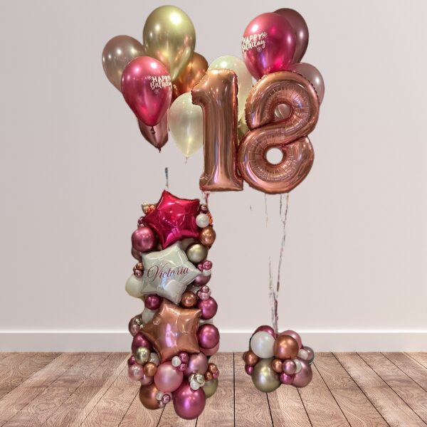 Composizione diciottesimo volante con base elaborata