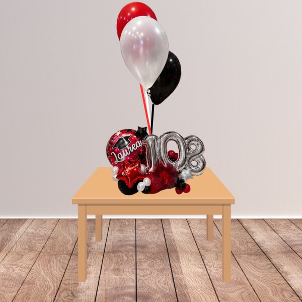 Composizione da tavolo laurea con numeri