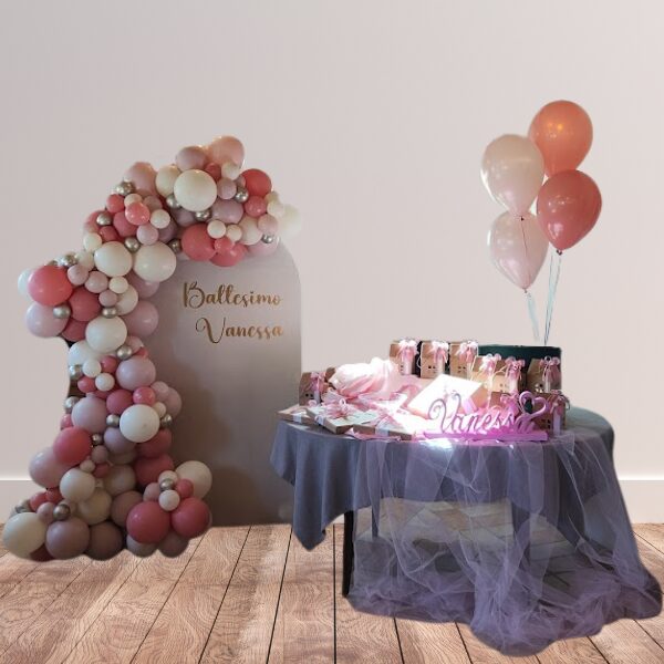 Composizione pannello per battesimo