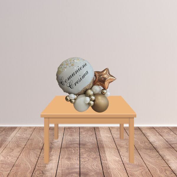 Composizione da tavolo comunione cresima senza volante