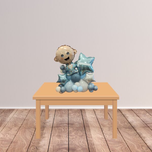 Composizione nascita da tavolo/baby shower senza volante