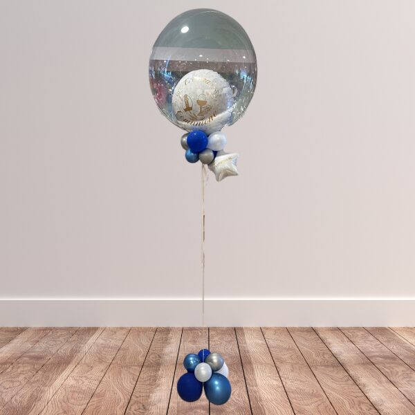 Composizione volante boule comunione cresima