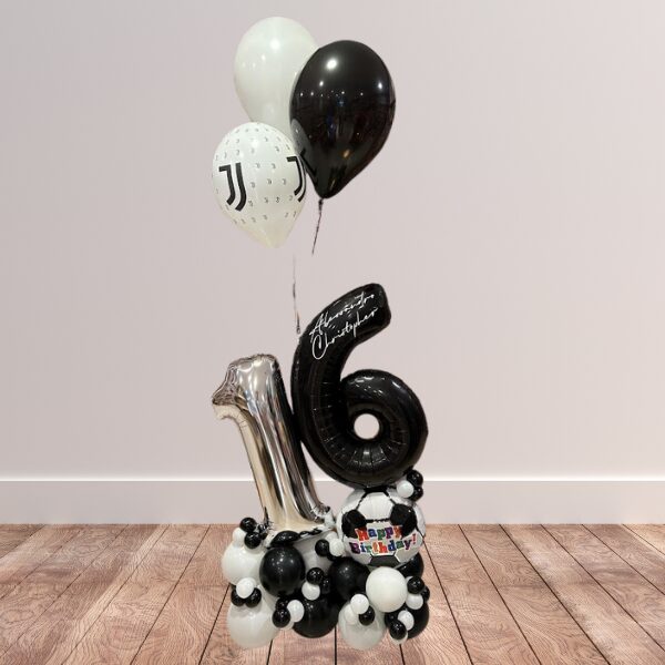 Composizione da terra juventus sedicesimo/16/sedici/anni/compleanno