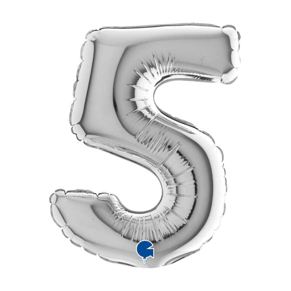 🟠 numero 5 argento