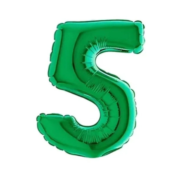 🟠 numero 5 verde