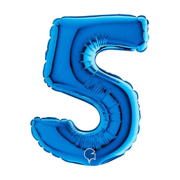 🟠 numero 5 blu
