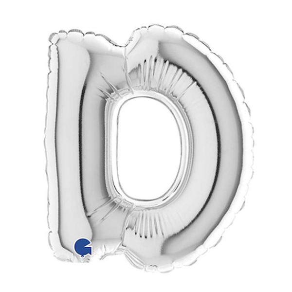 🟠 lettera D argento