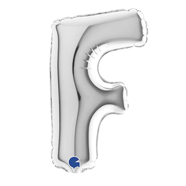 🟠 lettera F argento