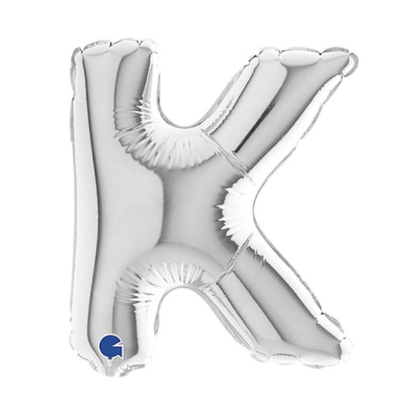 🟠 lettera K argento