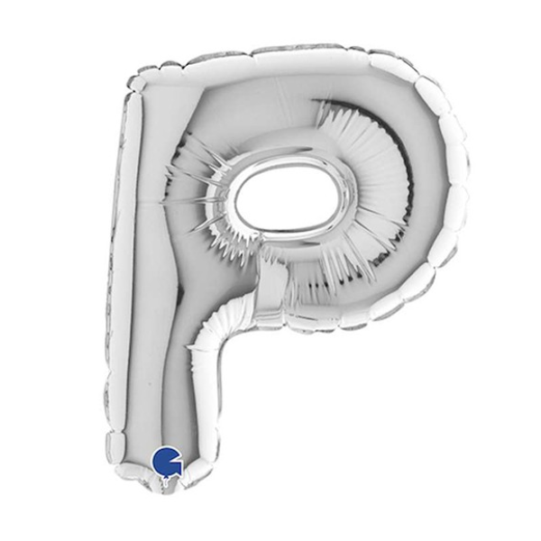 🟠 lettera P argento