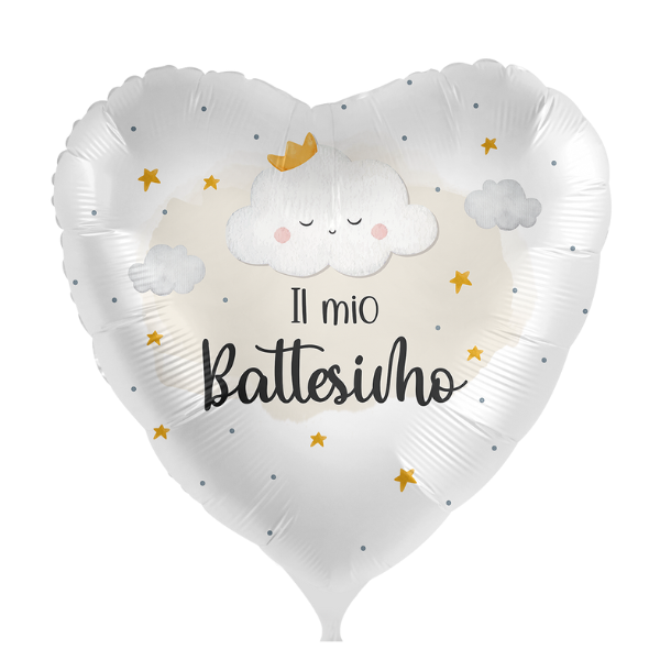 ⚪ cuore il mio battesimo nuvole