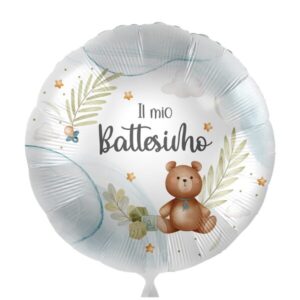 ⚪ round il mio battesimo orsetto