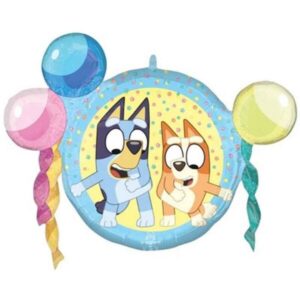 🟡 bluey ciambella con palloncini