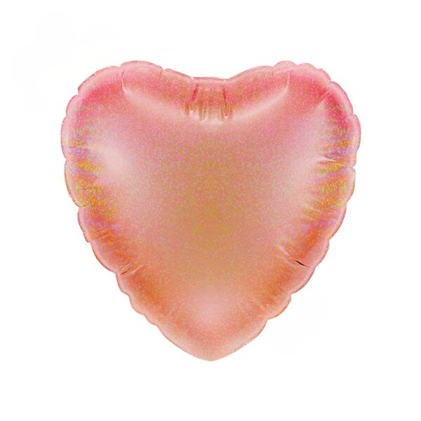🟠 cuore rosa gold glitter micro