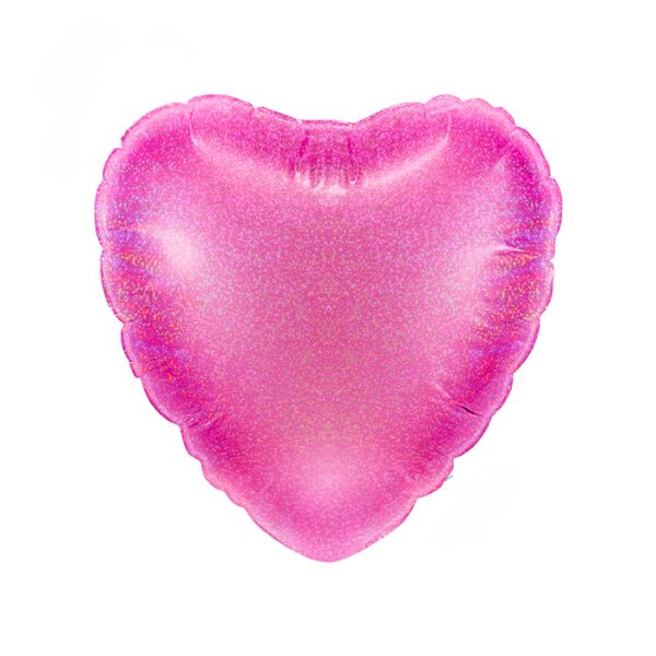 🟠 cuore fuxia glitter micro