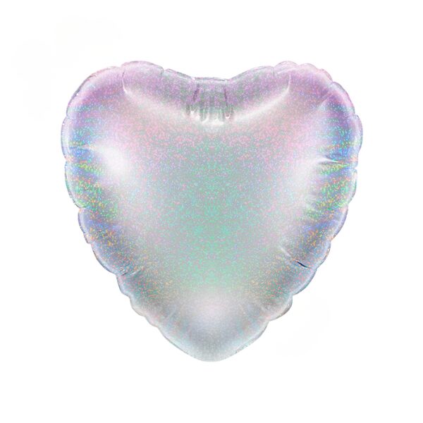 🟠 cuore argento glitter micro