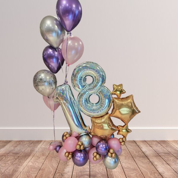 Composizione diciottesimo da terra con ceppo da tavolo