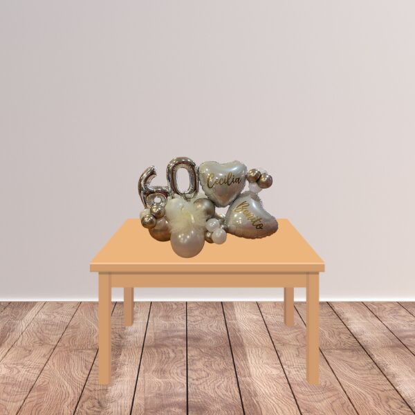 Composizione da tavolo con numeri micro senza volante