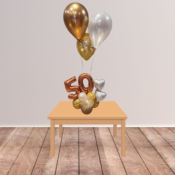 Composizione da tavolo cinquantesimo anniversario