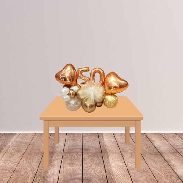 Composizione da tavolo cinquantesimo anniversario