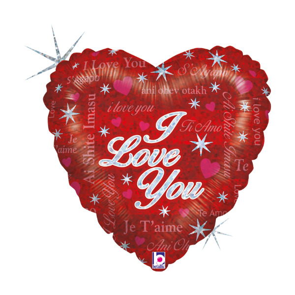 ⚪ cuore con scritta I love you