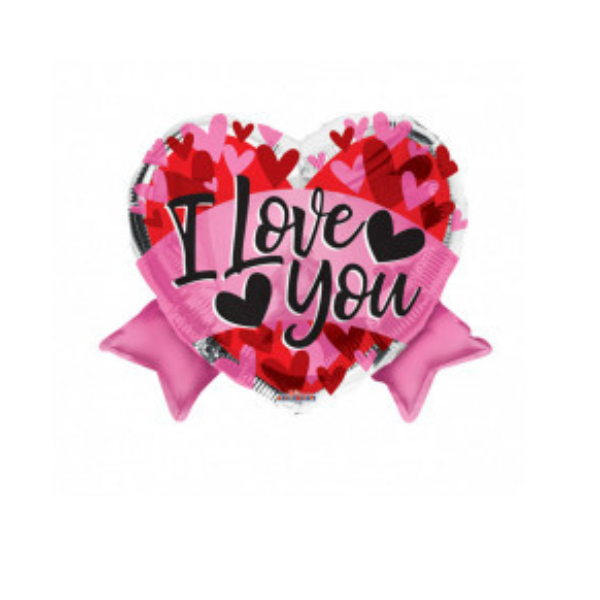 ⚪ cuore con scritta I love you